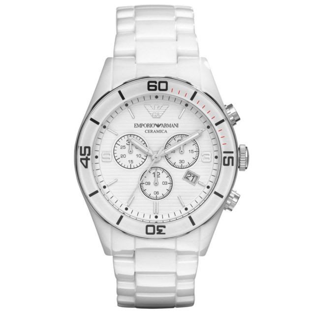 Reloj armani 2025 ceramica blanco